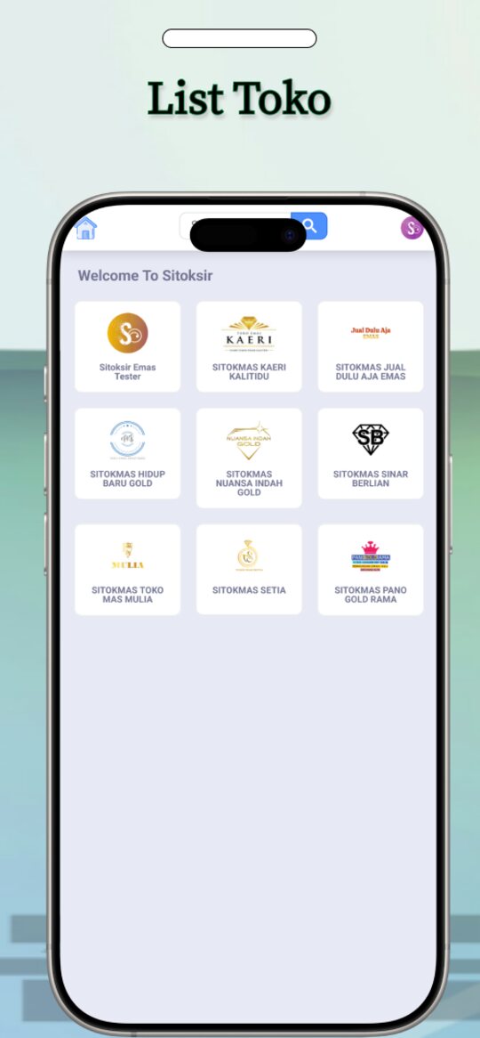 SITOKSIR Mobile — List Toko